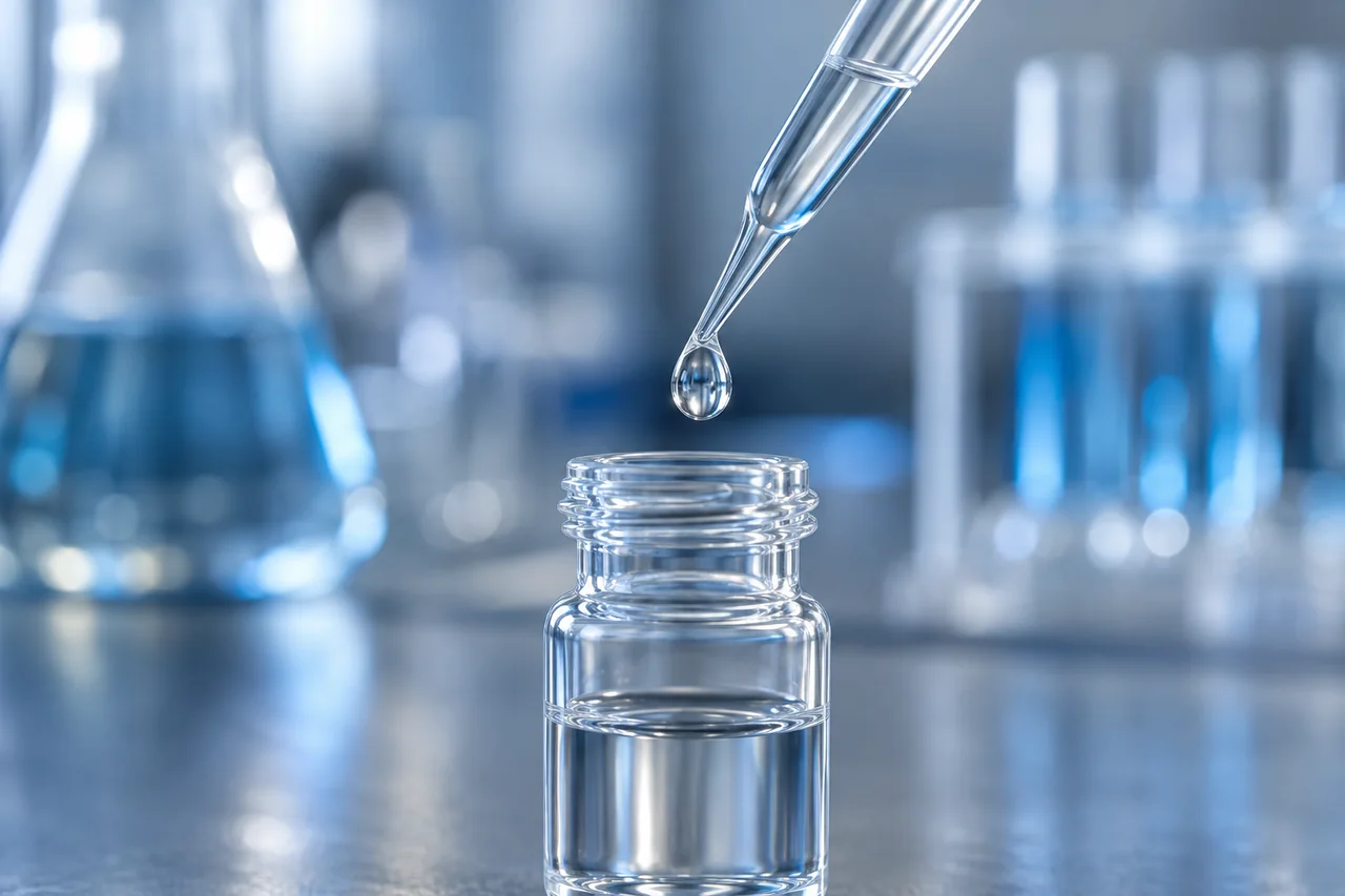 Dosificación de una muestra de aditivo en laboratorio