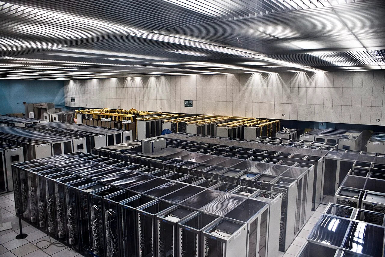Server racks in a data center