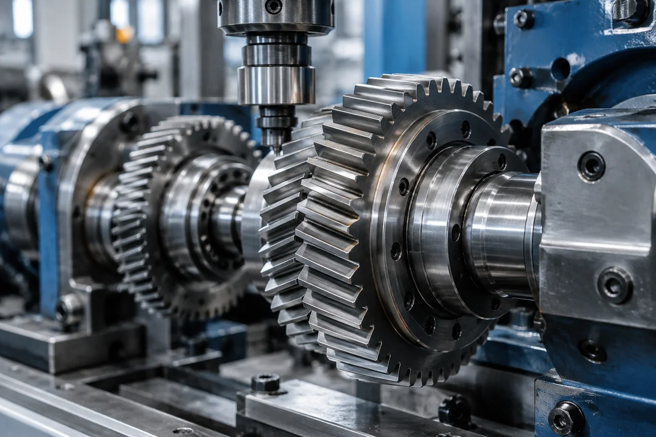 Illustrative detail of industrial gears